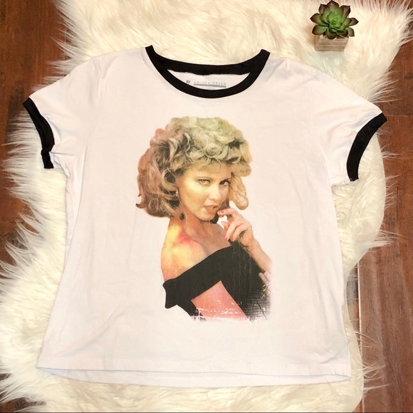 Grease Sandra Dee Olivia Newton John Ringer Tee - Picture 1 of 5